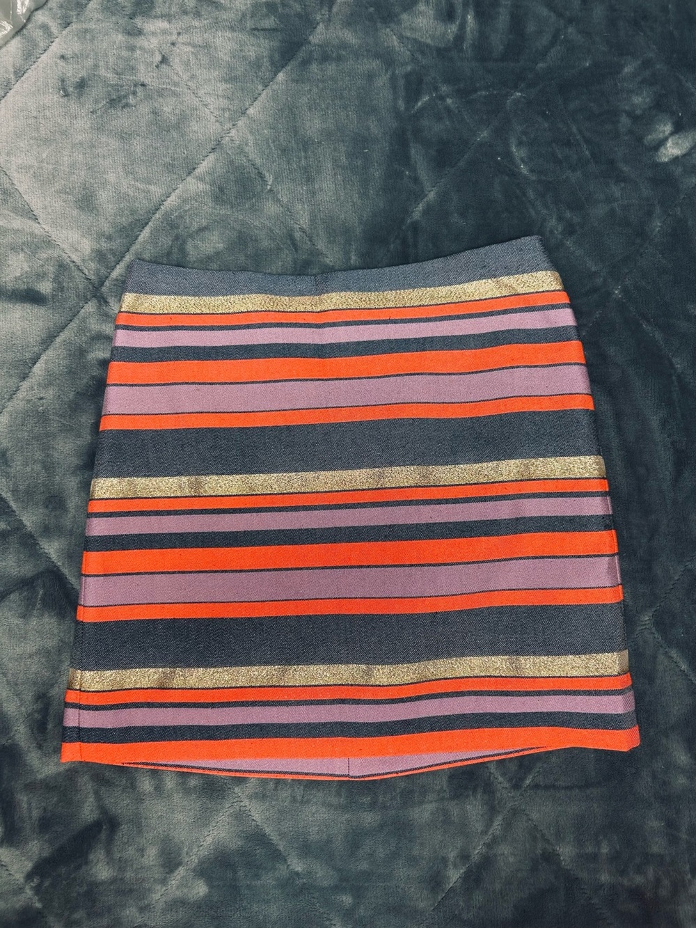 J Crew mini skirt lined size 00 striped - Picture 1 of 6